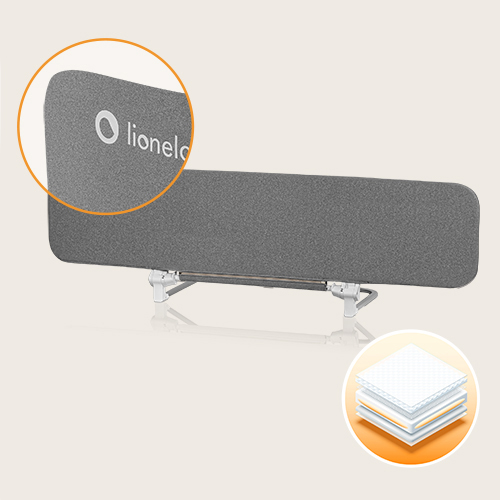 lionelo Lora XL Grey Stone – Przenośna barierka ochronna